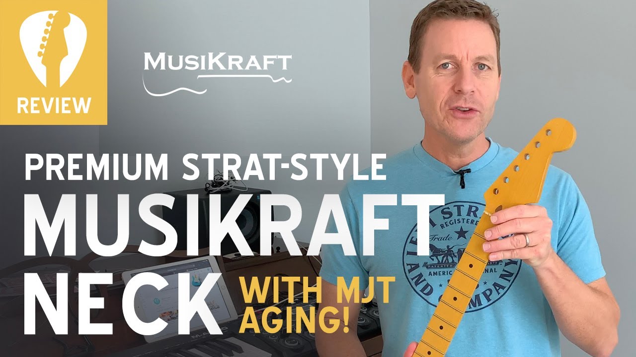 MusiKraft Neck Review with MJT Aging - Perfect for your partscaster!