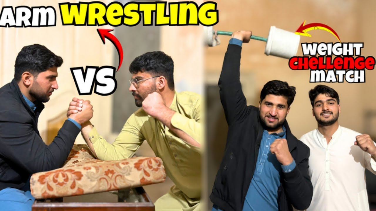 arm wresling oor us k saath saath weight challenge