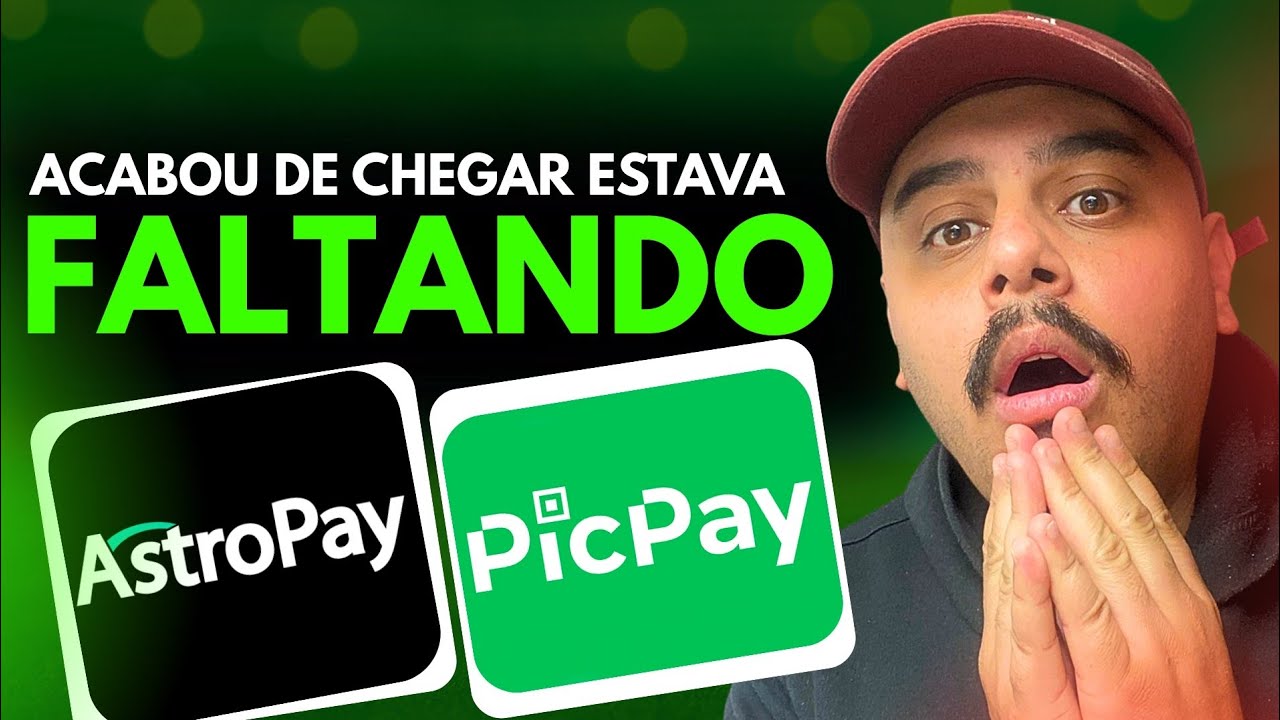 ✅️ ACABOU DE CHEGAR! PICPAY SURPREENDE E FIRMA PARCERIA C/ASTROPAY E LAN&Ccedil;A BAITA NOVIDADE, UMA BOA?