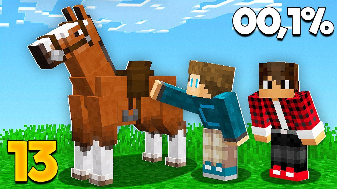 ACHEI O CAVALO MAIS RARO DO MINECRAFT / FAZENDINHA MANUAL #13