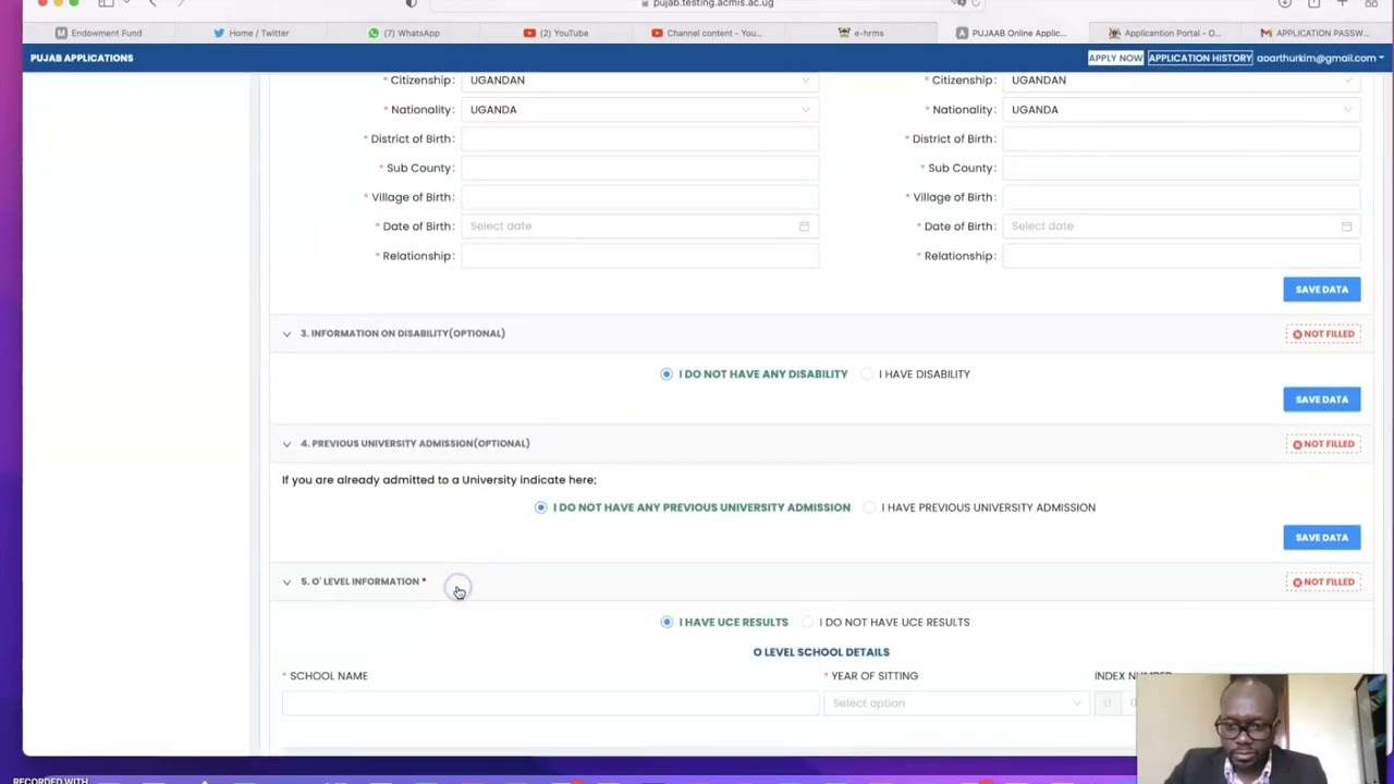 How To Apply For Government Sponsorship #Pujab #Admissions #makerereat100