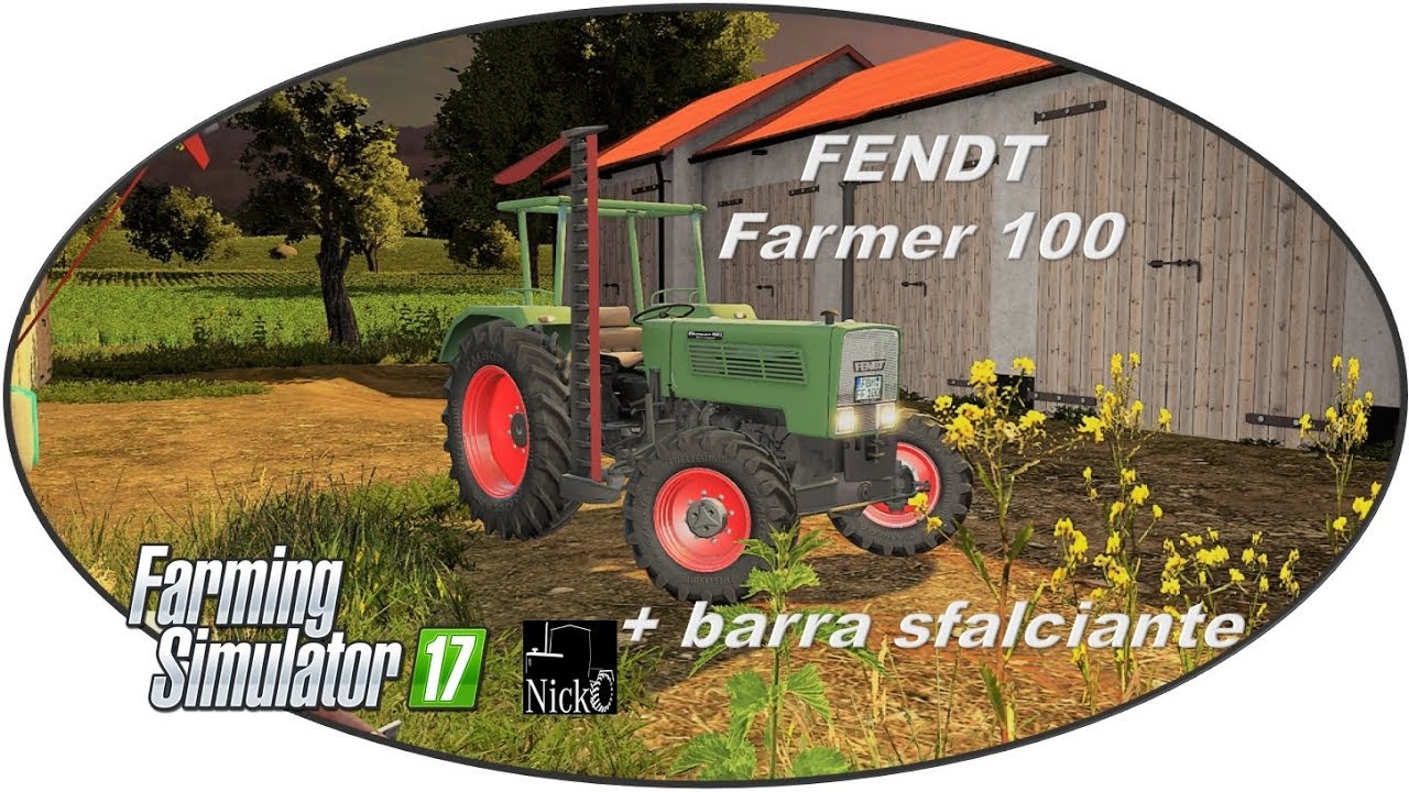 FS17 - Fendt Farmer 100 + barra sfalciante laterale