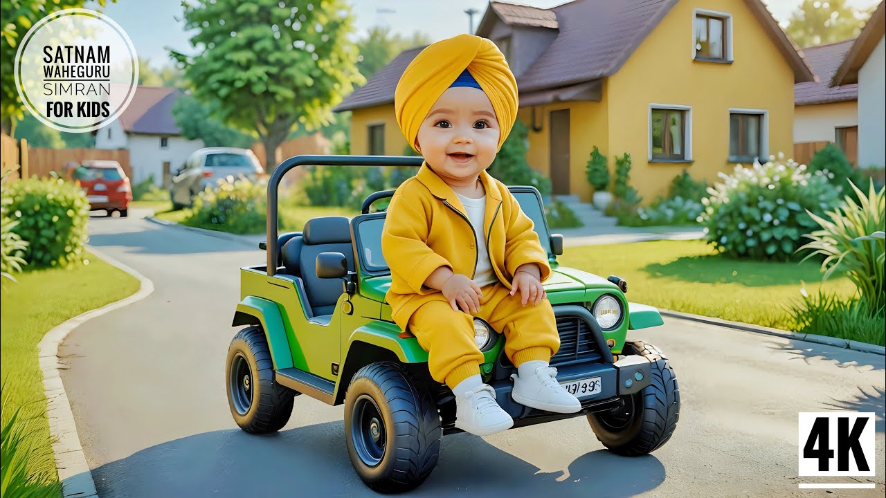 Satnam Waheguru (ਸਤਨਾਮ ਵਾਹਿਗੁਰੂ) Simran | Soft, Gentle Gurbani for Babies & Kids