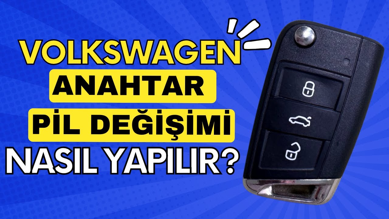 Volkswagen Anahtar Pil Değişimi Nasıl Yapılır? | Troc 2025 Güncel | Key Battery Change Replacement