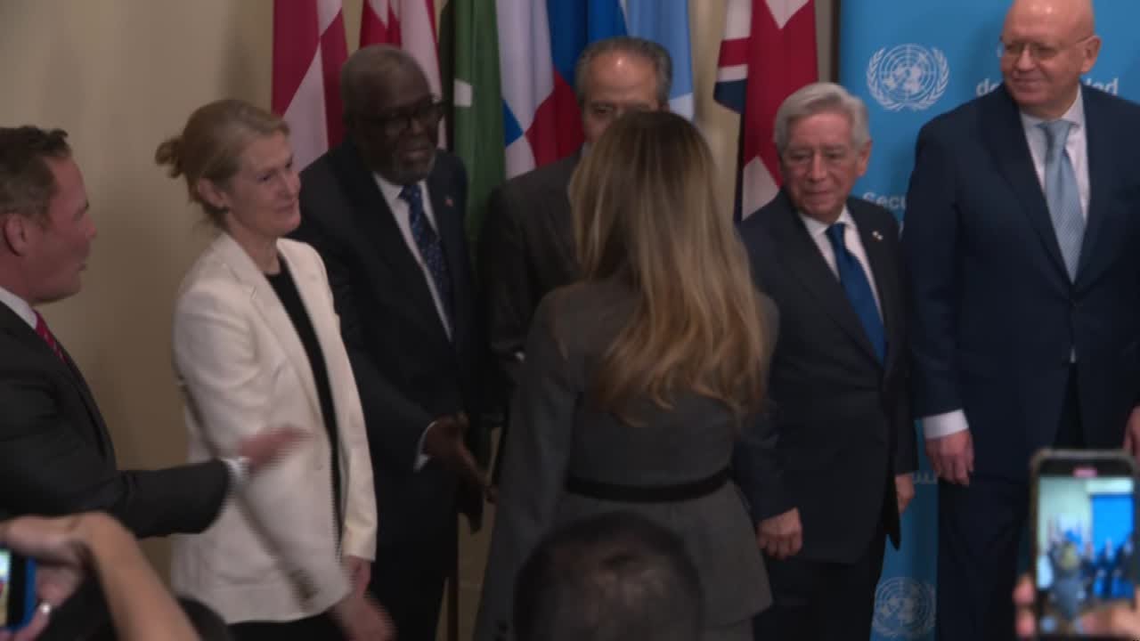 FLOTUS Melania Trump meets with UN Security Council
