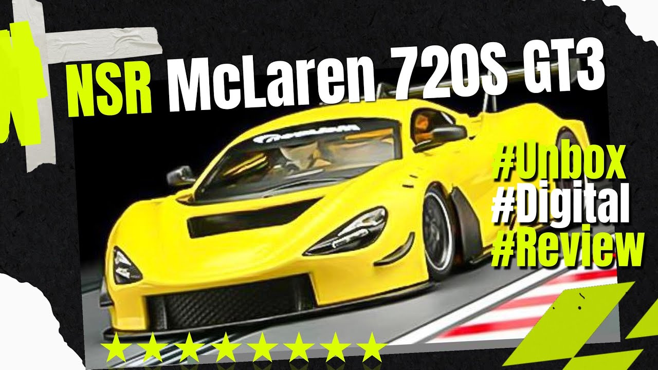 NSR McLaren 720S GT3 von Slotfun.de auf Carrera Digital, Unbox, Setup, Decoder, Licht, Tuning