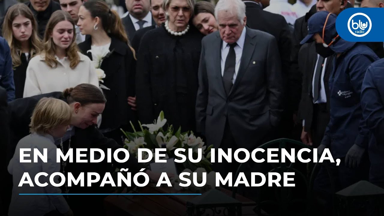 Hijo de Miguel Uribe Turbay lo despidió en el cementerio con flores blancas