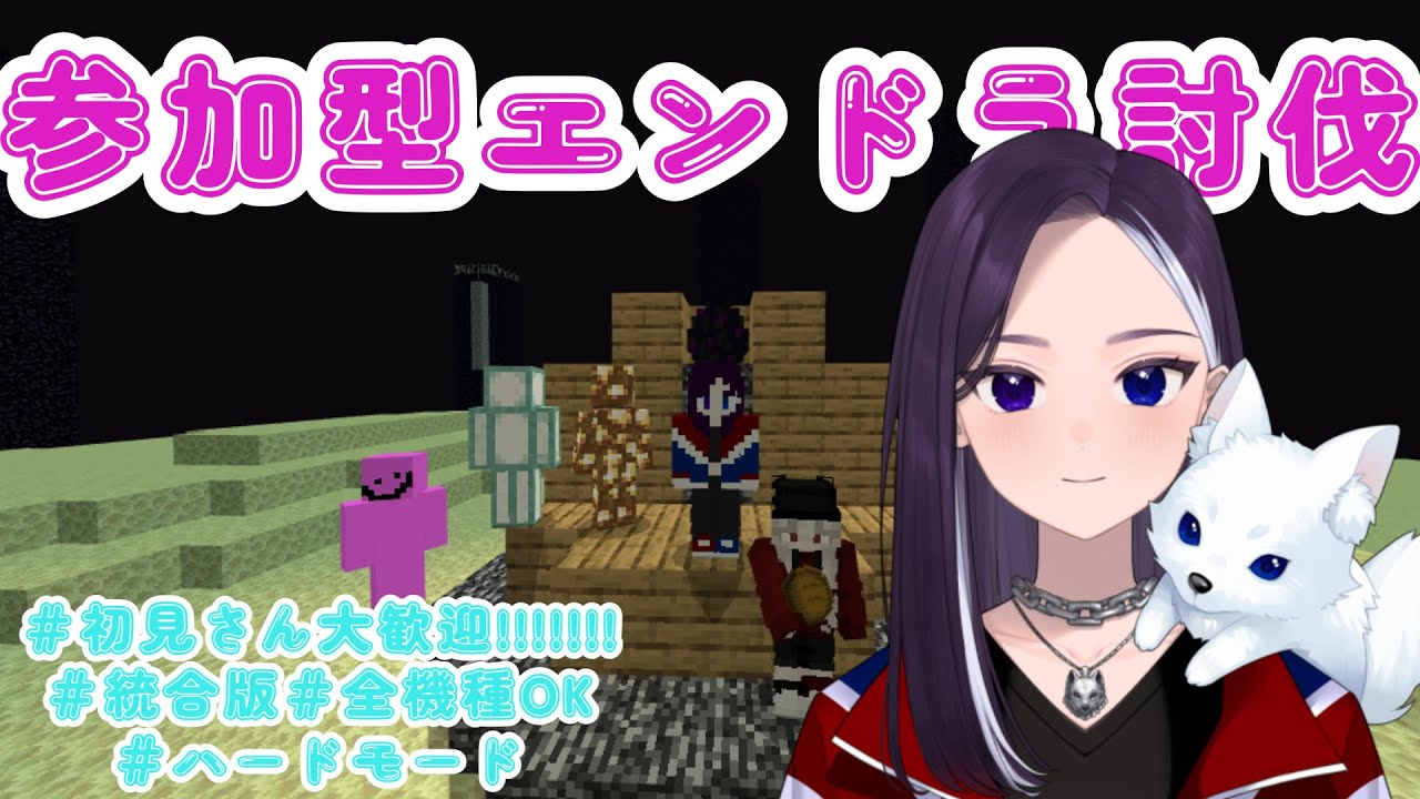 【参加型】寒すぎて寝かけたからエンドラ討伐 #初見さん大歓迎  #マイクラ 【LiccaLin/#VTuber】