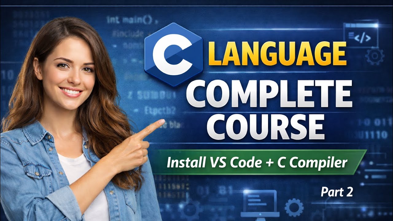 Install & Configure VS Code With C Compiler | Lecture 2 | C Language Course 