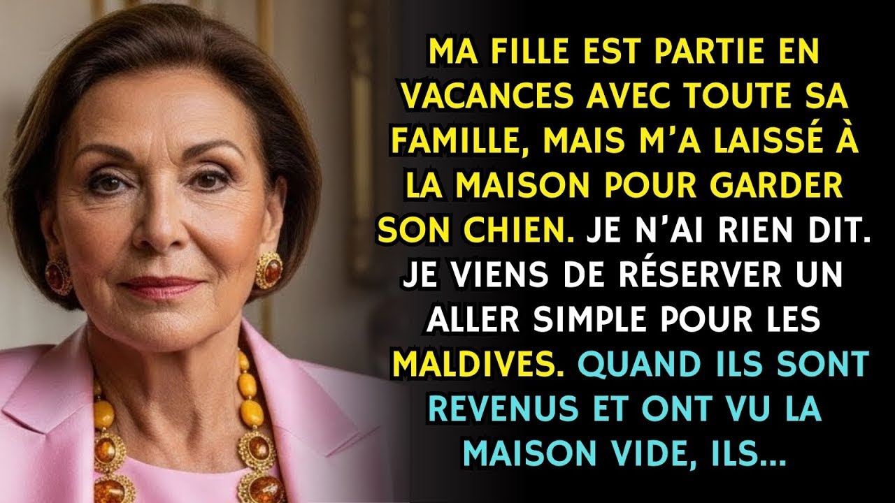 Ma fille est partie en voyage et m’a laissé le chien — je me suis offert   Maldives
