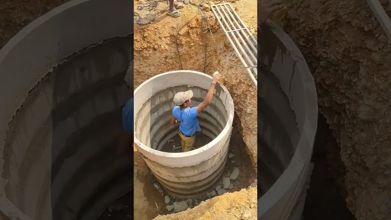 RCC ring sump construction #shorts #construction #civilengineering