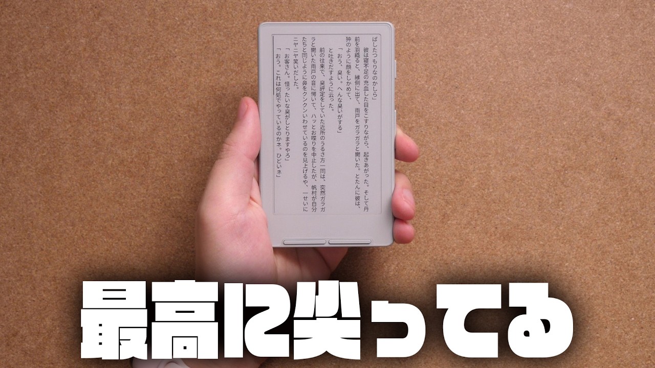 流行りの超薄型電子書籍リーダー『Xteink X4』レビュー