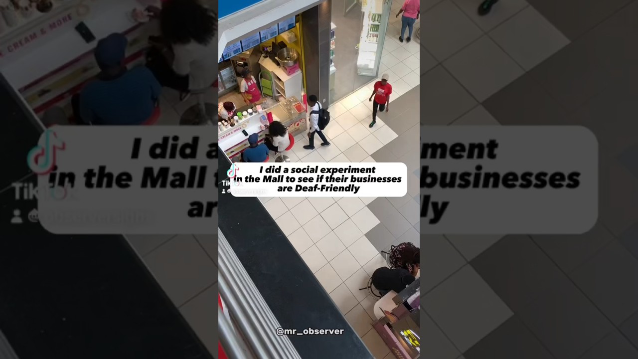 Are Business in the Mall Deaf Friendly? #thesignlanguageguy #socialexperiment #viralvideo #asl
