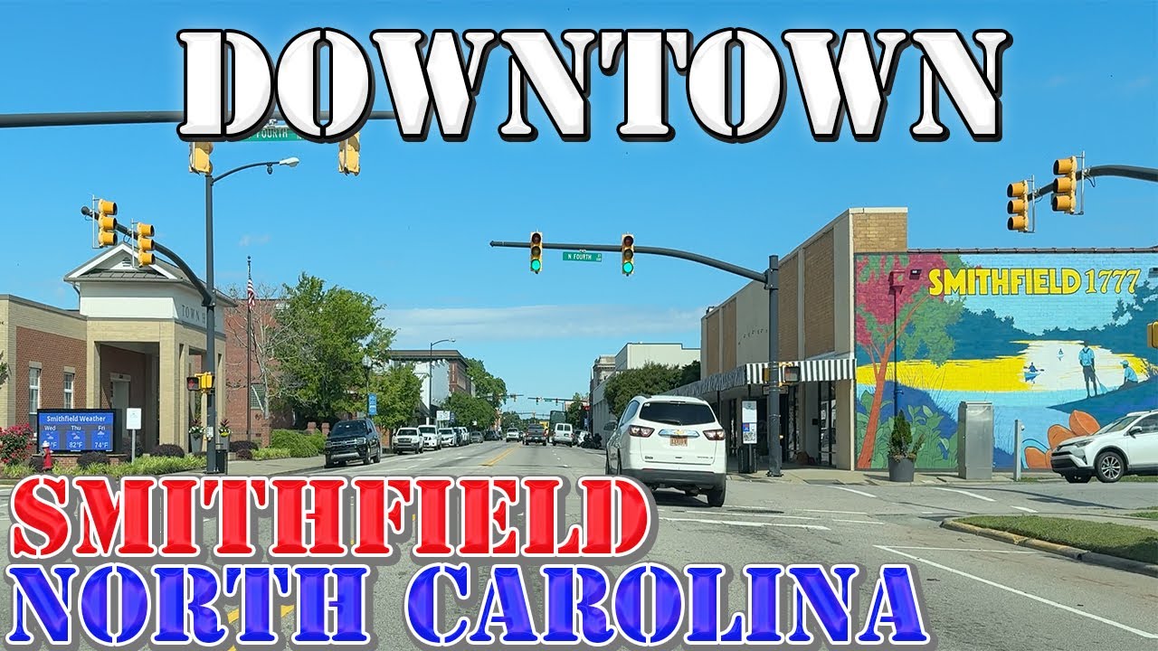 Smithfield - North Carolina - 4K Downtown Drive