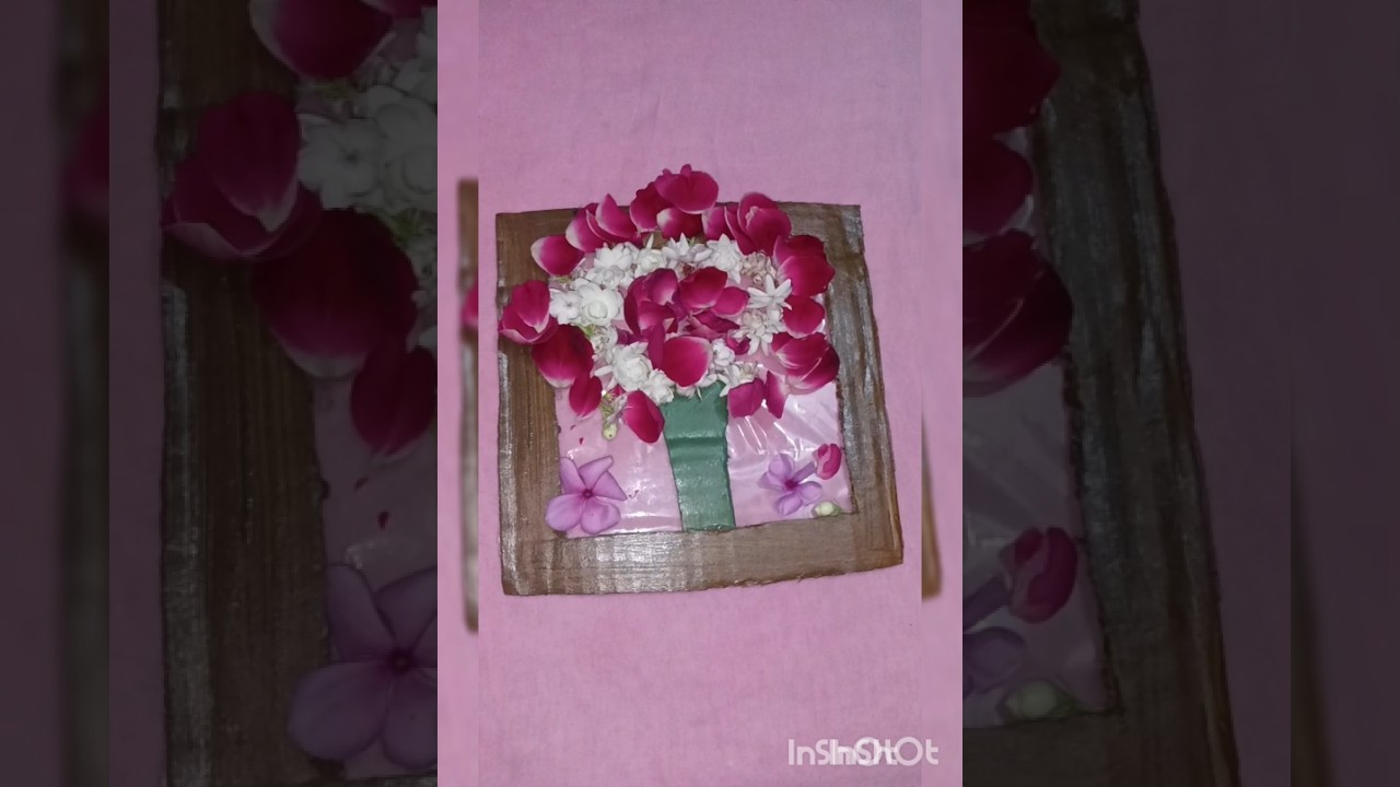 Wall craft ideas। Orignal flower vase making।
