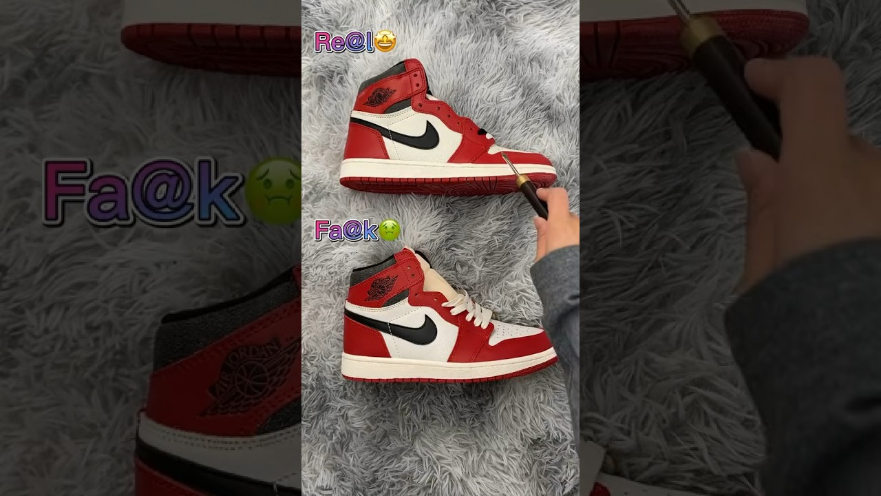 Real Vs Fake Lost & Found Chicago Jordan 1 