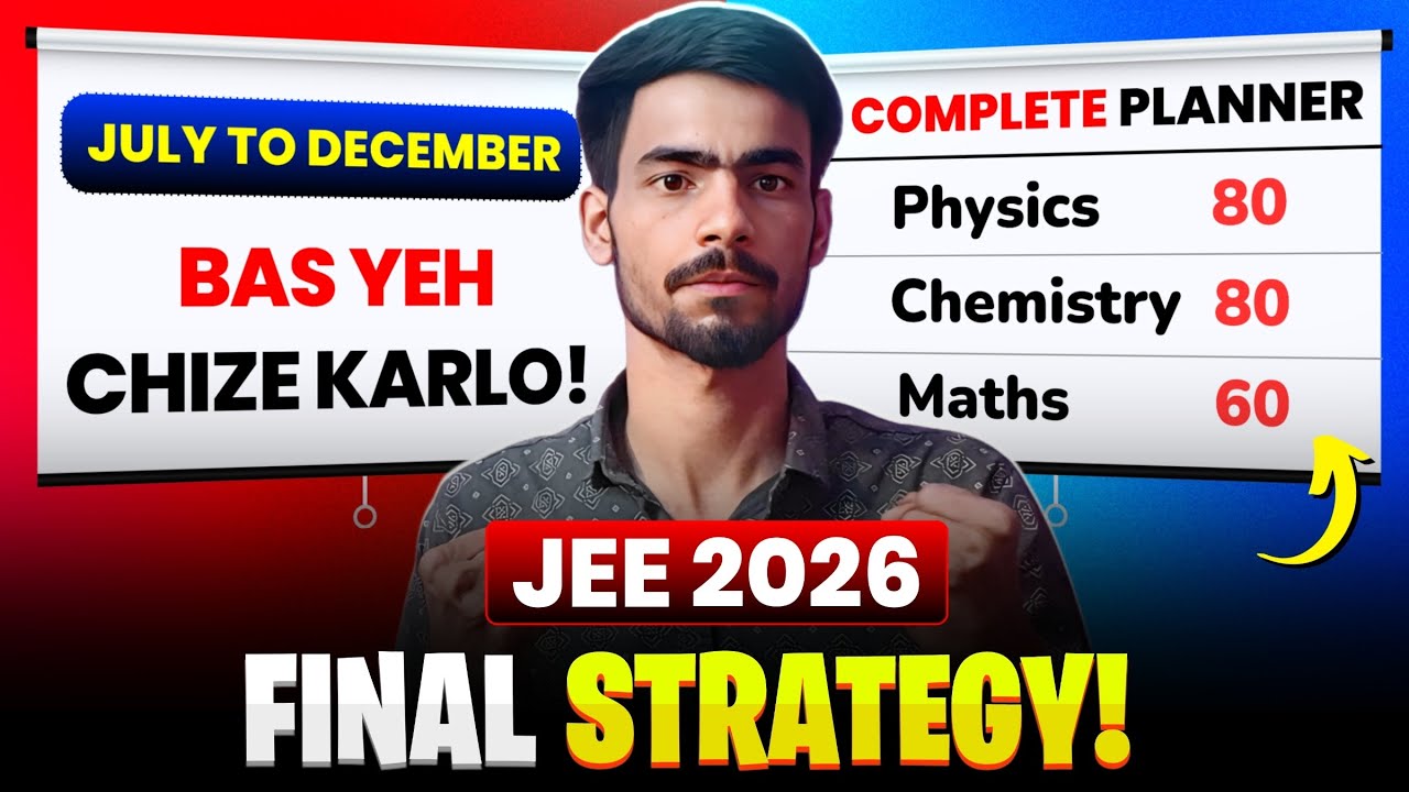 Complete Strategy to Score 220+ in JEE 2026 (Starting from Zero)