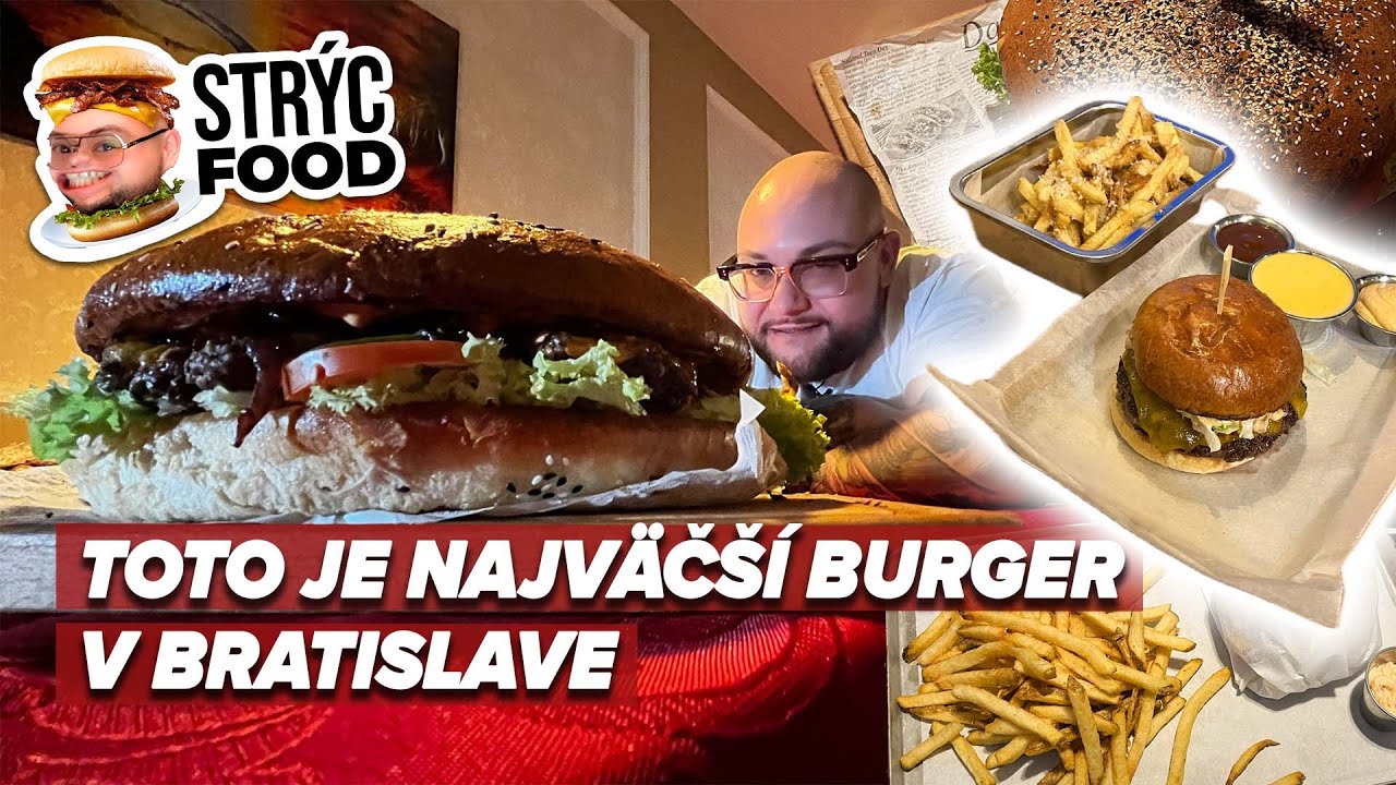 Strýc Food: Ozajstná výzva pre chlapov. Ak zješ nálož 2-kilového burgra do 20 minút, máš ho zadarmo