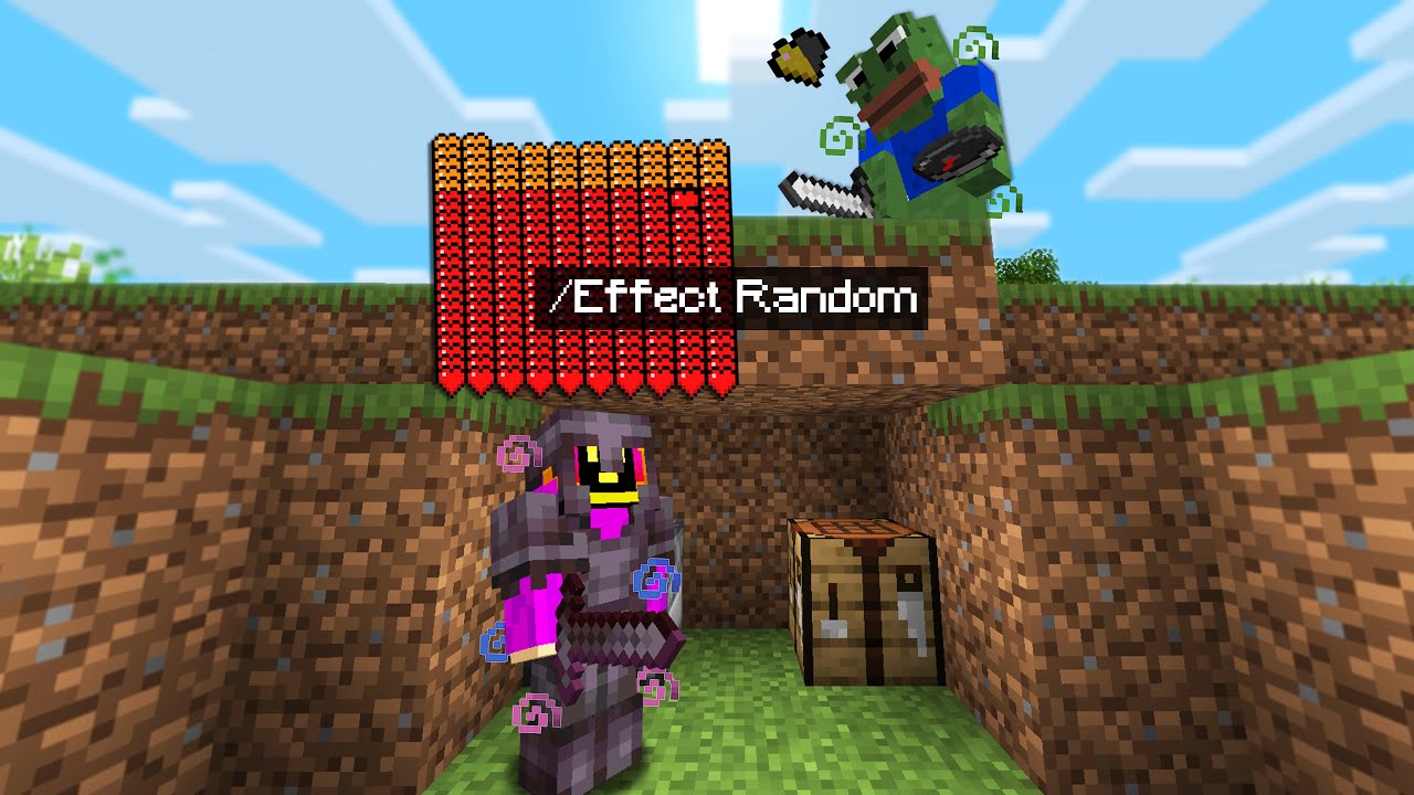 Minecraft Manhunt But, You Get Random Potion Effects!