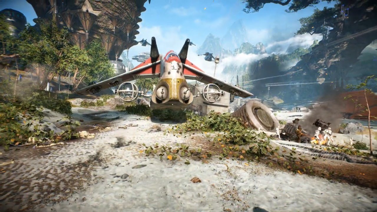 Star Wars Battlefront 2 - Kashyyyk Galactic Assault Gameplay w/ BOTS! ( NO COMMENTARY )