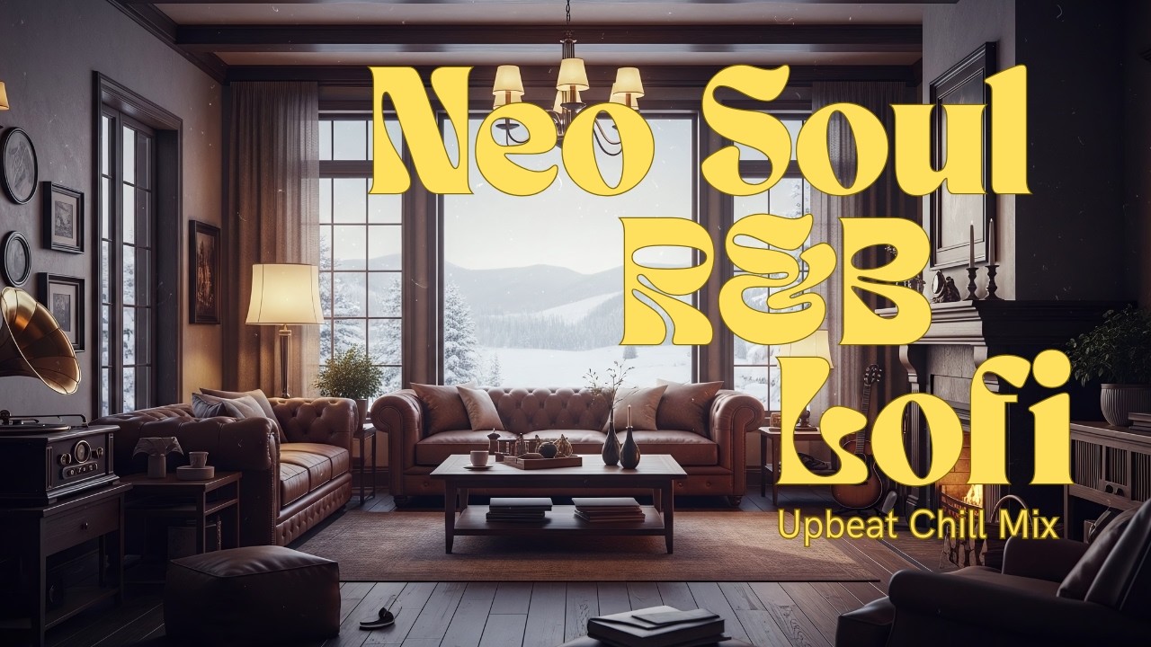 High View Cityscape Room 🌆 | Neo Soul R&B Lofi Upbeat Chill Mix