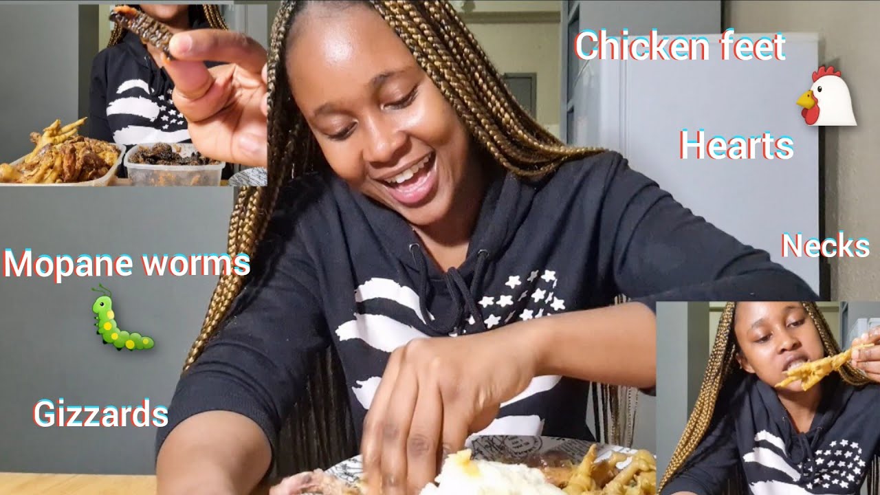 TasteWithLelo: Mopane worms,Chicken feet, hearts,gizzards & necks| Lelo M