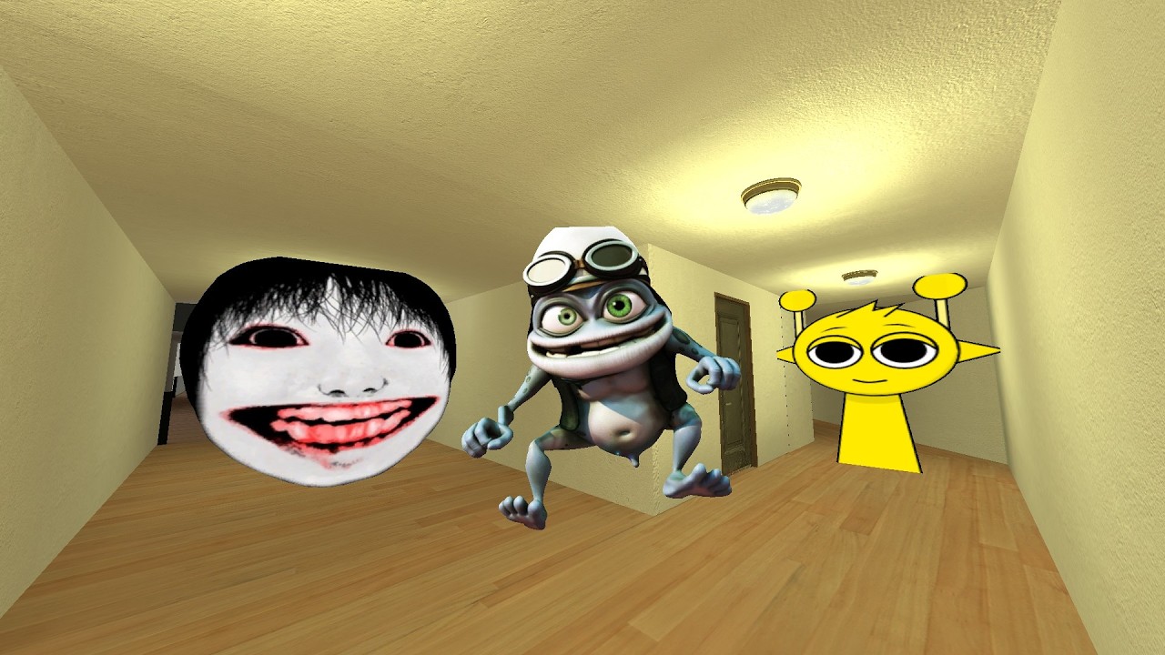POV CRAZY FROG YOSHIE AND SPRUNKI GMOD #Gmod_#Nextbots_#Criminal_Gmod