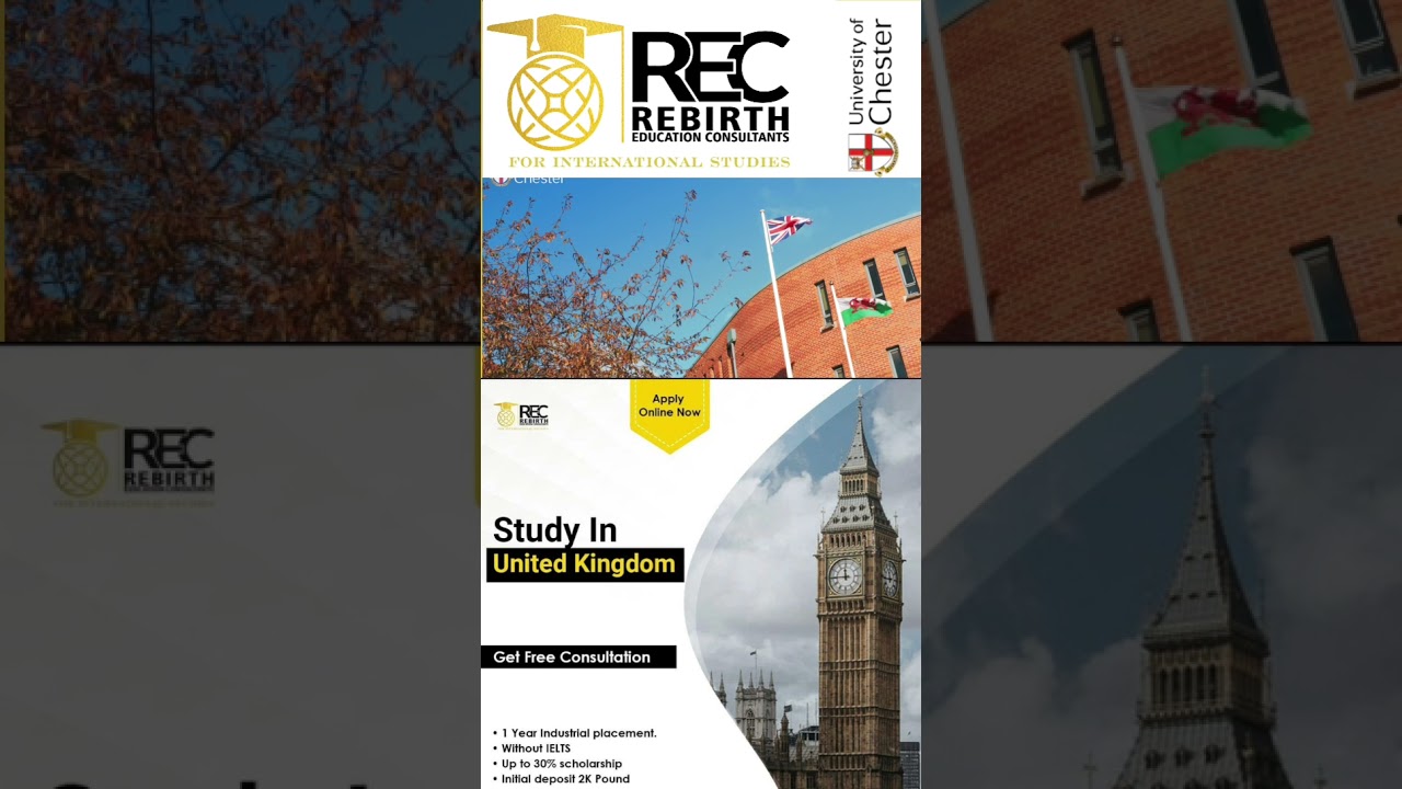 University of chester|Study in uk with Rebirth education consultants