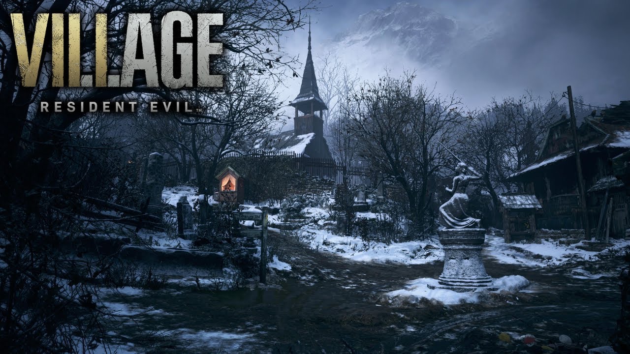 Abandoned Village Square | Strong Wind | Resident Evil Village Ambience 🎧