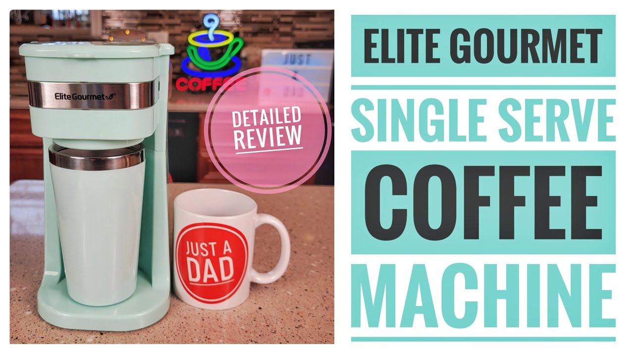Review Elite Gourmet Personal Single Serve Coffee Maker 14 oz EHC113M  VERY HOT COFFEE!