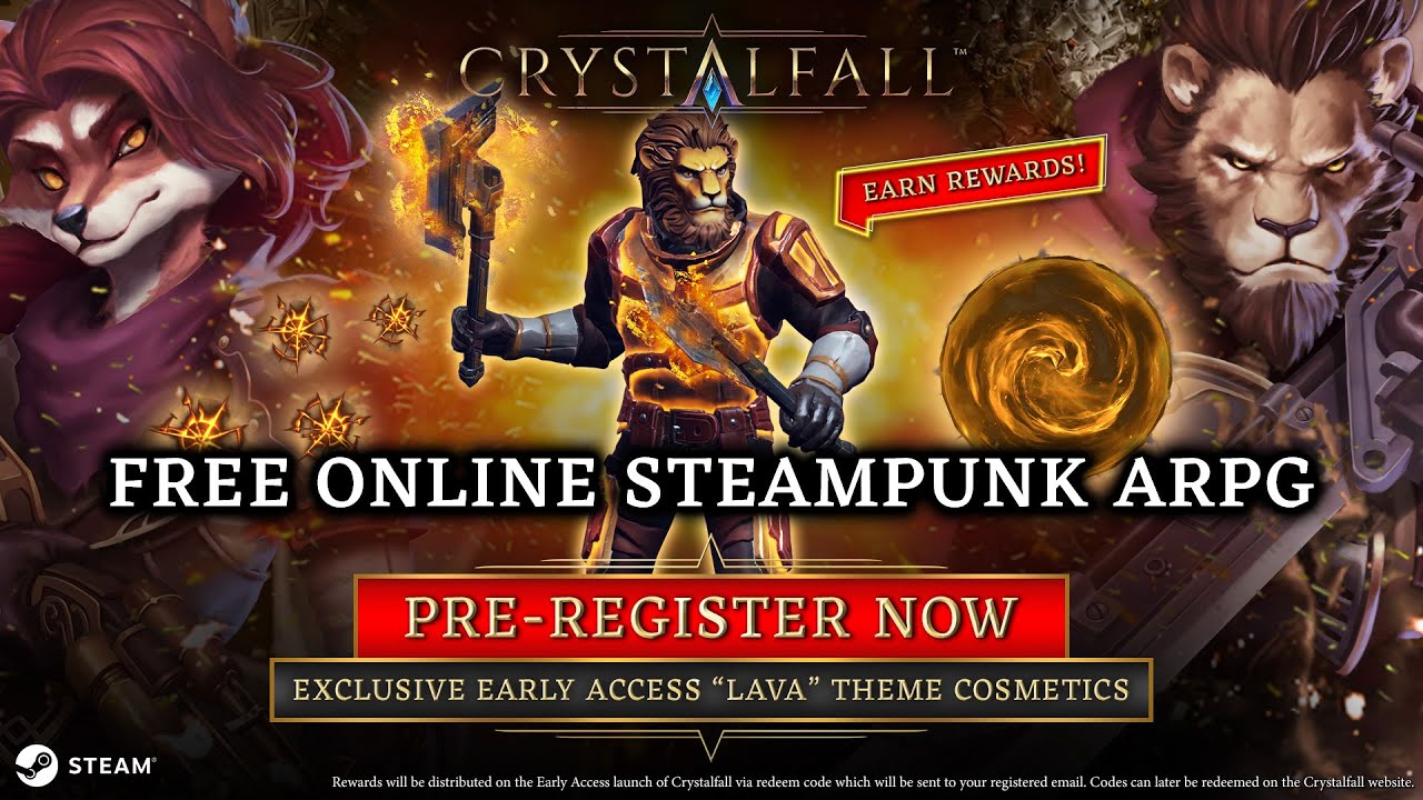 Earn exclusive Early Access LAVA theme cosmetics in Crystalfall