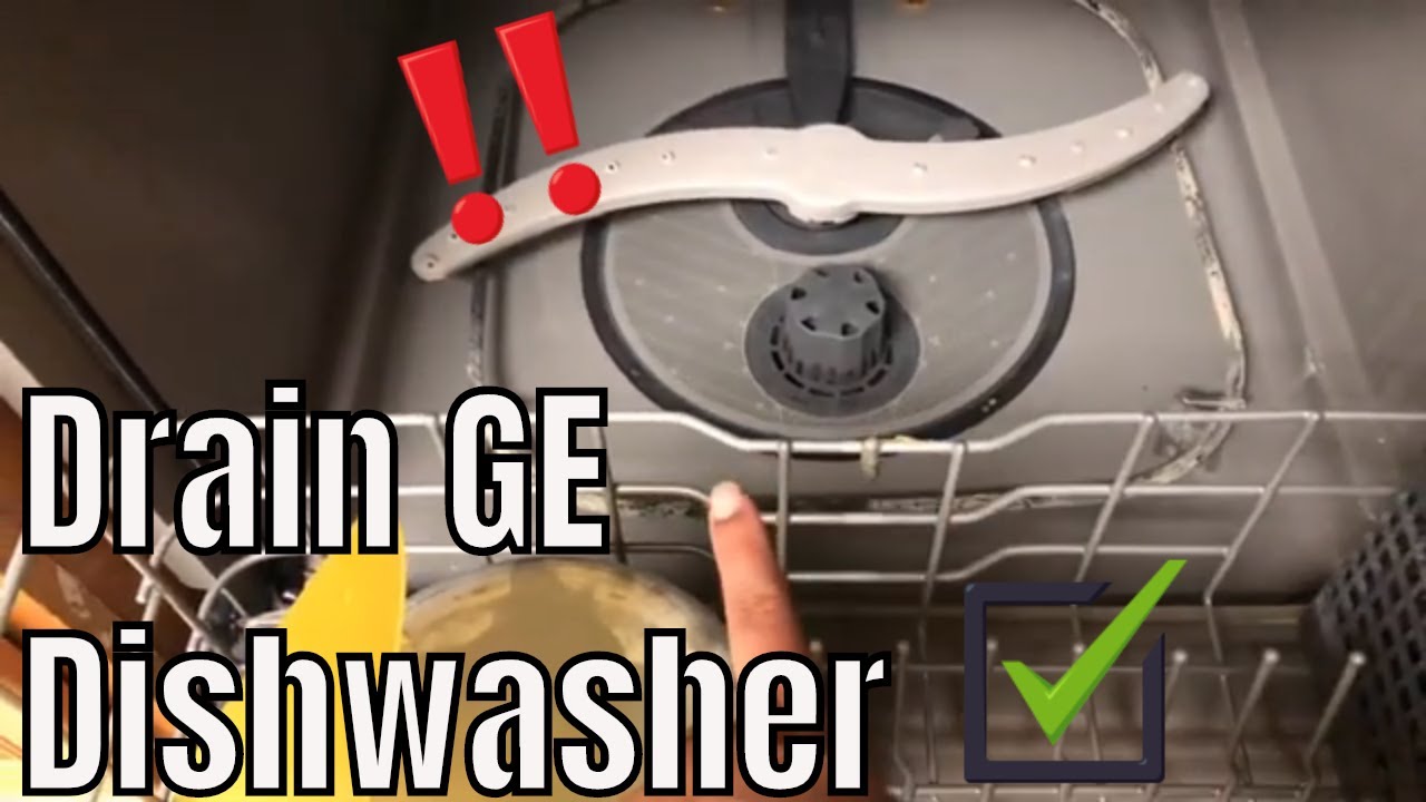 Как слить воду из посудомоечной машины GE