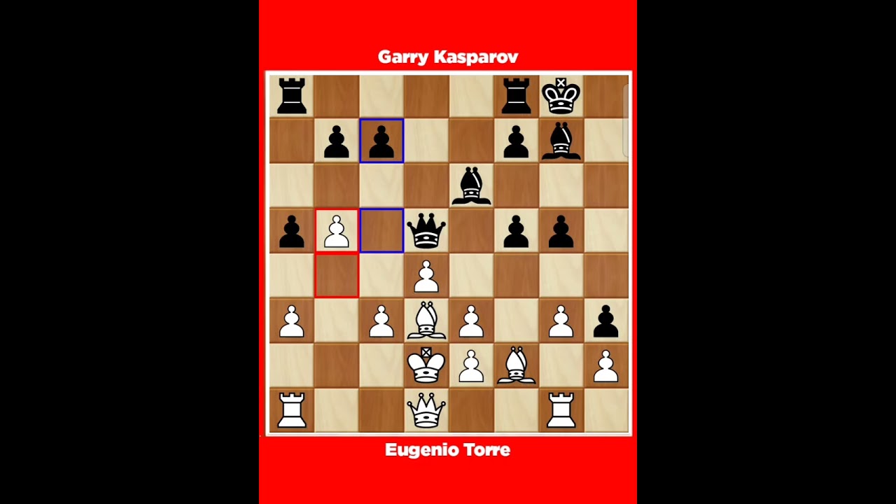 Eugenio Torre vs Garry Kasparov √ It Brussels Belgium, 1987.