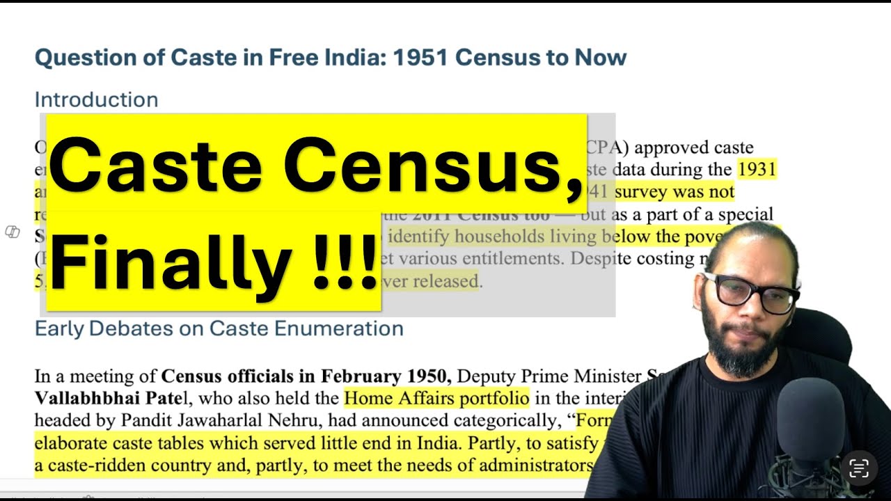 Caste Census in India | Mandal Commission | Kalelkar Committee #upsc
