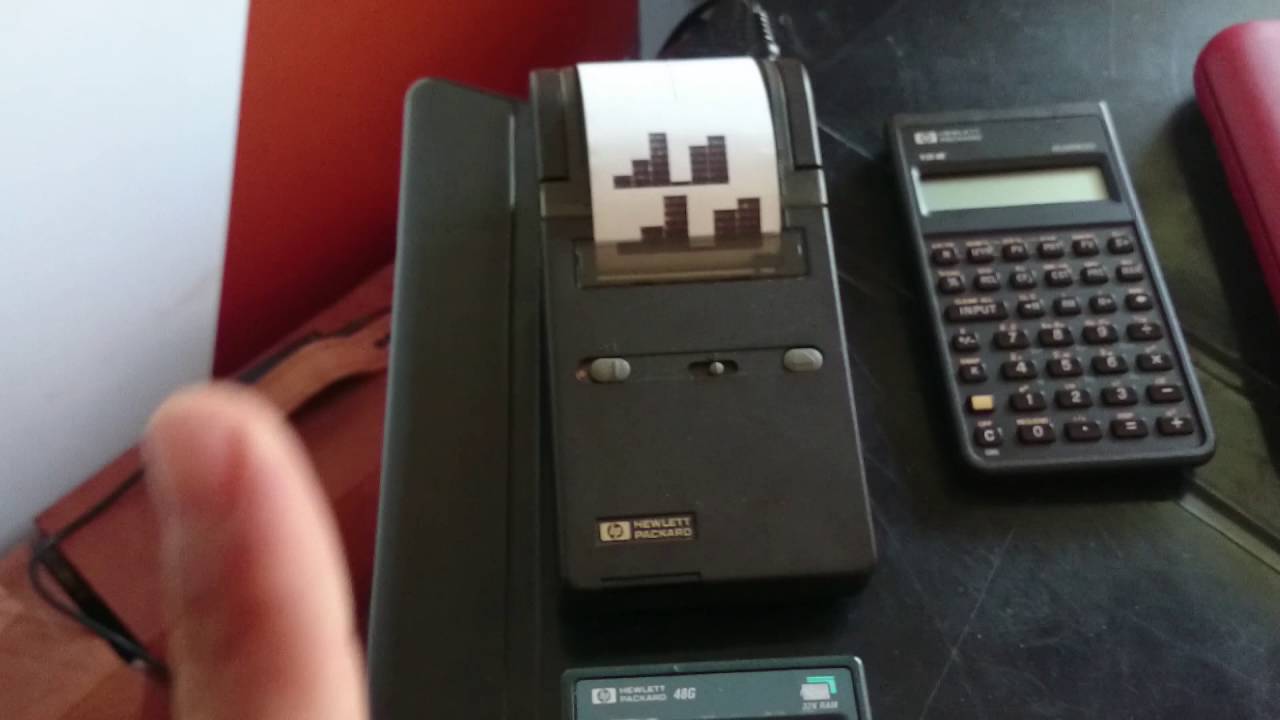 Printing full width graphs with HP 82240 A thermal printer and a 48G