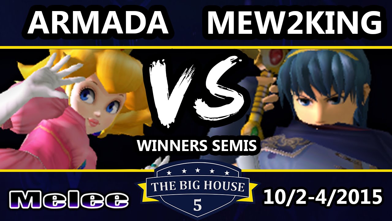 The Big House 5 - Armada (Peach) Vs. Mew2King (Fox, Marth, Sheik) - Winners Semis - SSBM