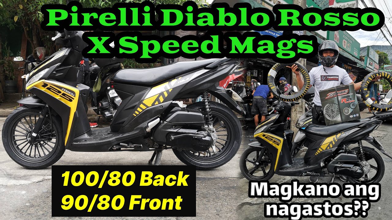 NEW XSPEED MAGS AND PIRELLI TIRES FOR MIO I 125 (MAGKANO KAYA MAGAGASTOS?)