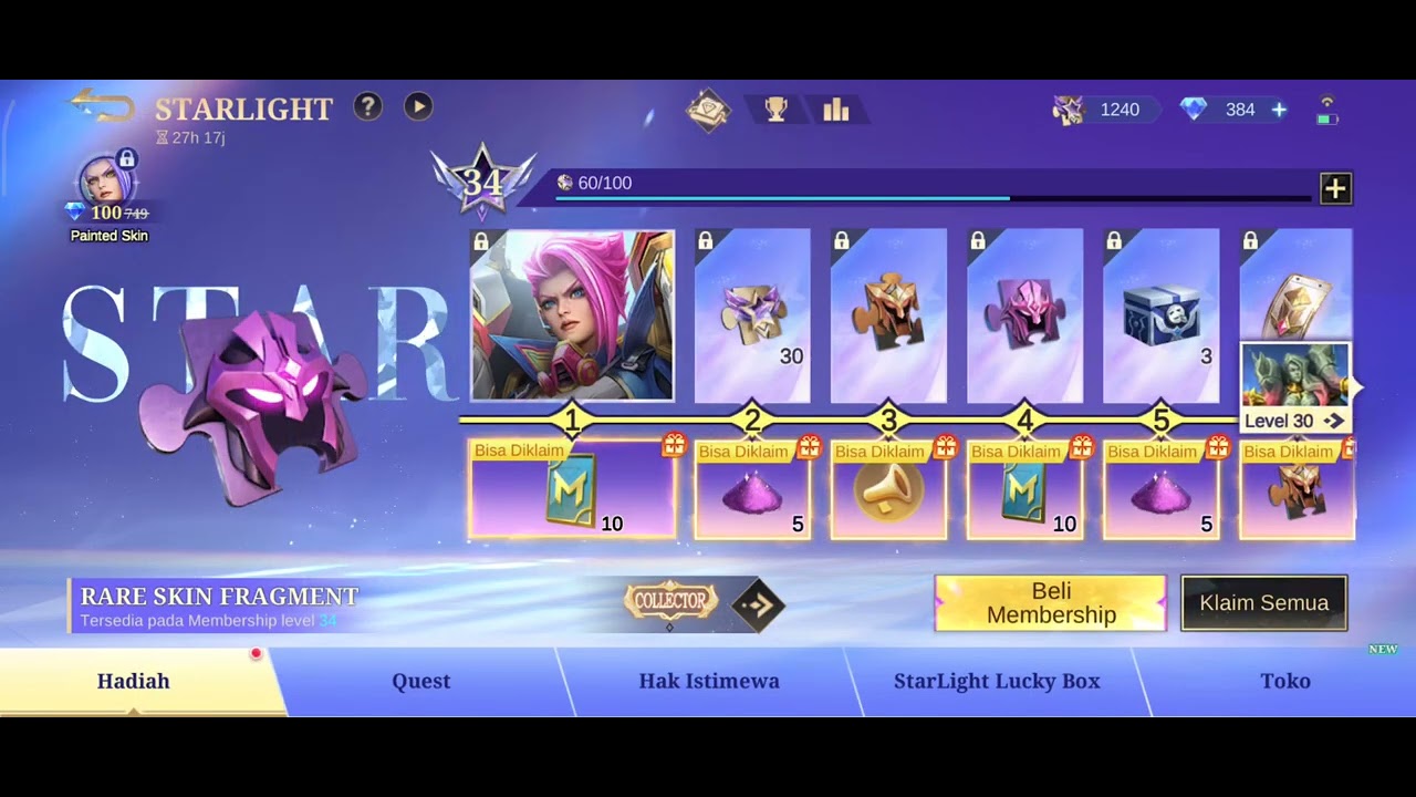 Tes Drop Starleg.nya Hilda 250Diamen baru dapet gaess, kalian habis brapa Diamen gaess