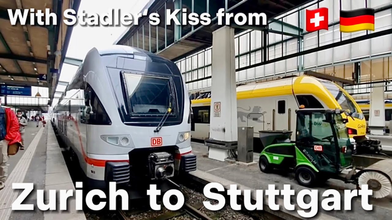 IC train ride from Zurich to Stuttgart with Stadlers new Kiss model |🇨🇭Switzerland and Germany