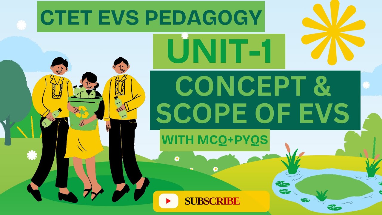 CTET EVS PEDAGOGY UNIT-1 Concept & Scope of EVS with PYQs 