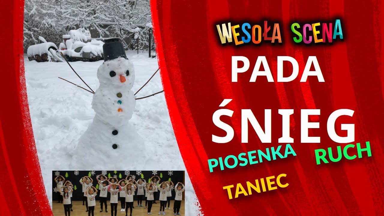 PADA ŚNIEG piosenka z pokazywaniem. W OPISIE⬇️ inne piosenki dla dzieci na DZIEŃ BABCI I DZIADKA