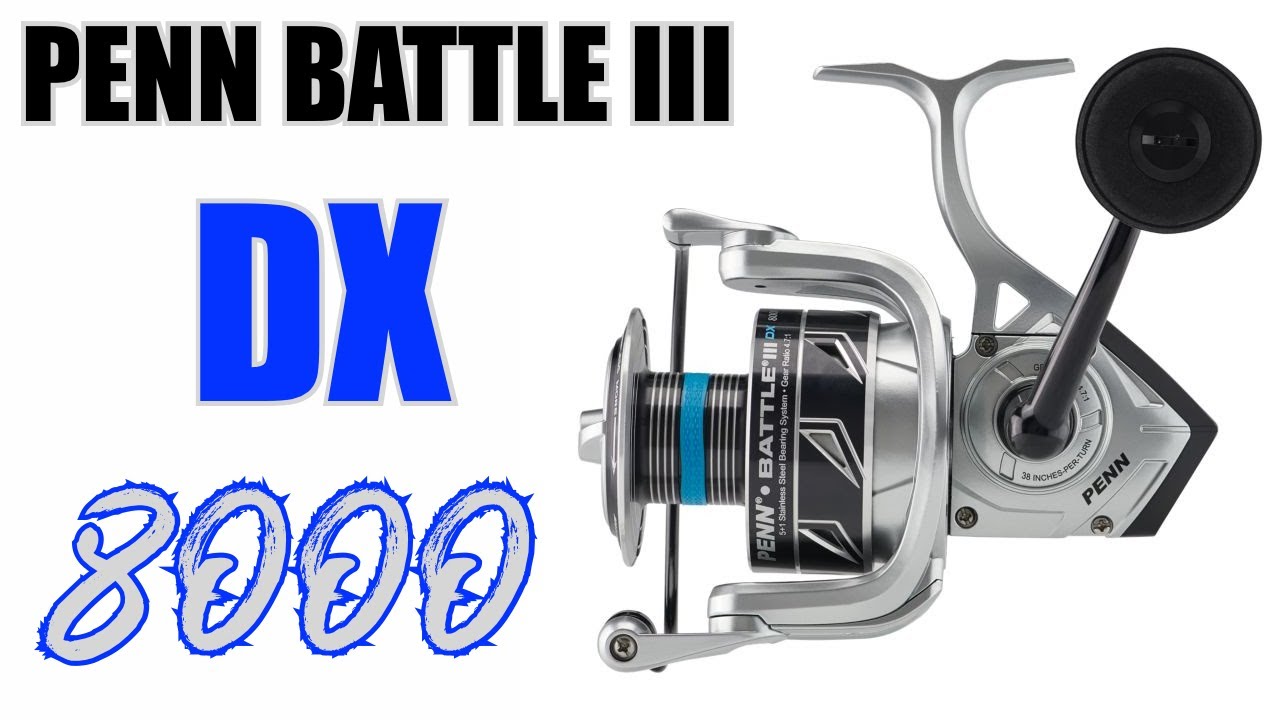 Обзор спиннинговой катушки Penn BTLIII8000DX Battle III DX | J&H Tackle
