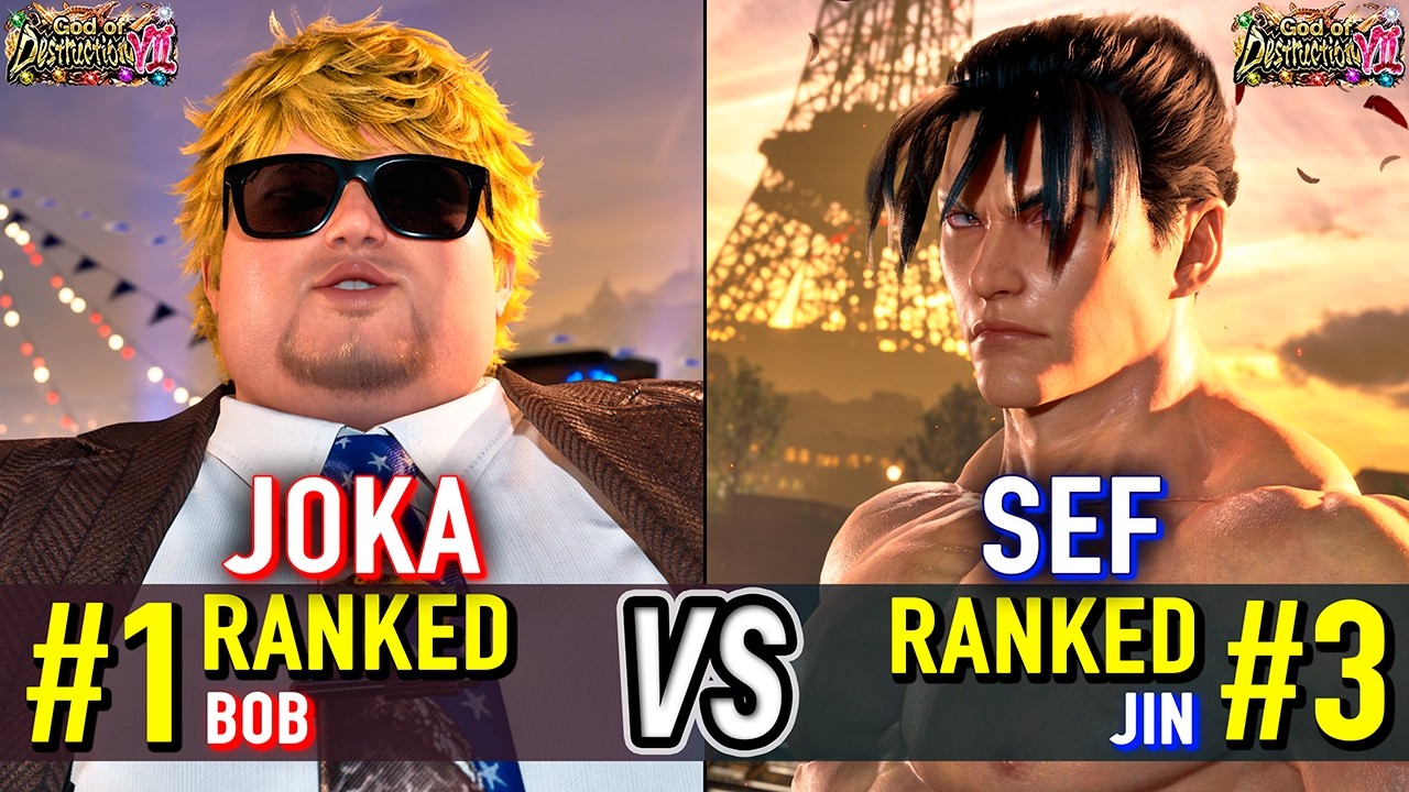 T8 🔥 JOKA (#1 Ranked Bob) vs SEF (#3 Ranked Jin) 🔥 Tekken 8 High Level Gameplay