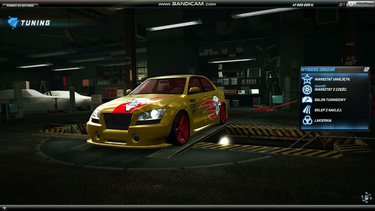 NFS World Naklejki do Lexus IS 300 Taz NFS Most wanted