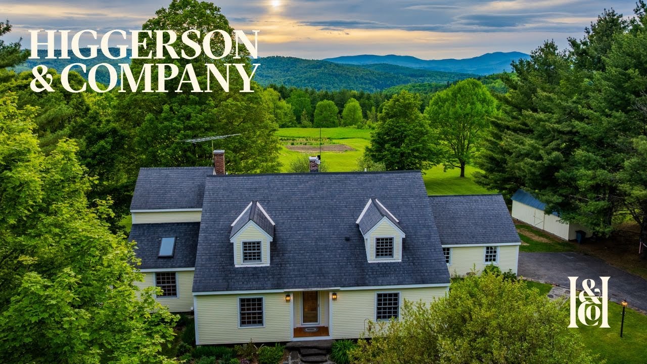 Barnard Vermont Home Tour: Expanded Cape with Mountain Views, Barn & 10 Acres