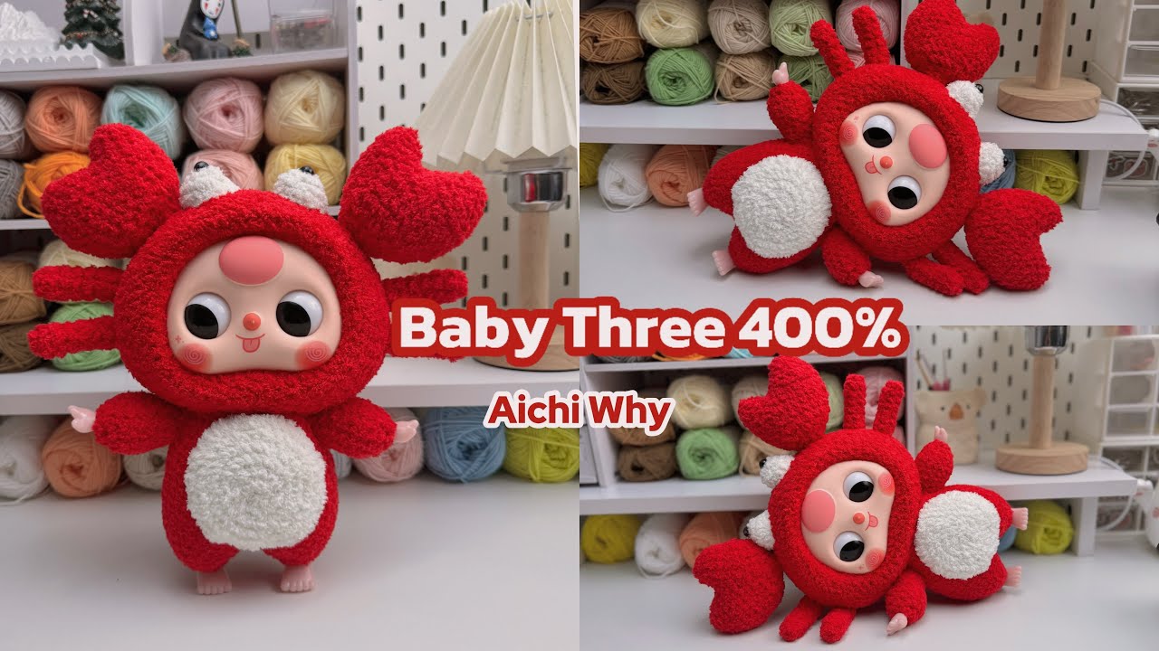 Часть 2: Вяжем крючком Baby Three Cancer 400% || Инструкция по вязанию крючком Baby Three 400% из...