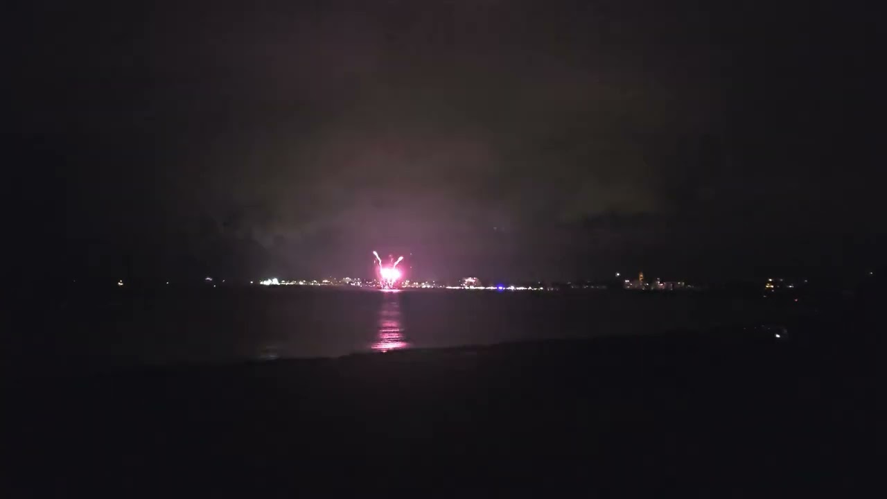 Sommerabend am Meer 2025, Feuerwerk, Cuxhaven