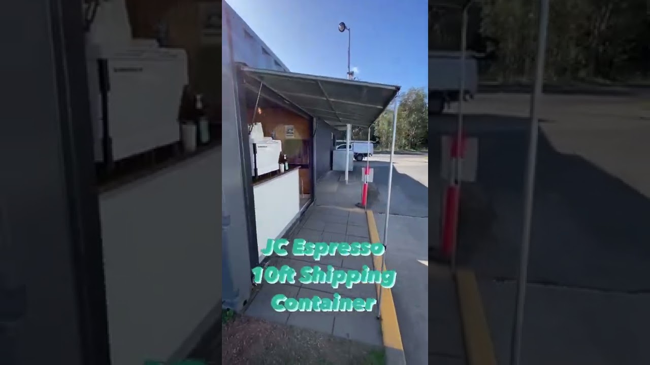Incredible espresso bar in a 10ft shipping container🙌🏻 #coffeeshop #coffee #espresso #wow #barista