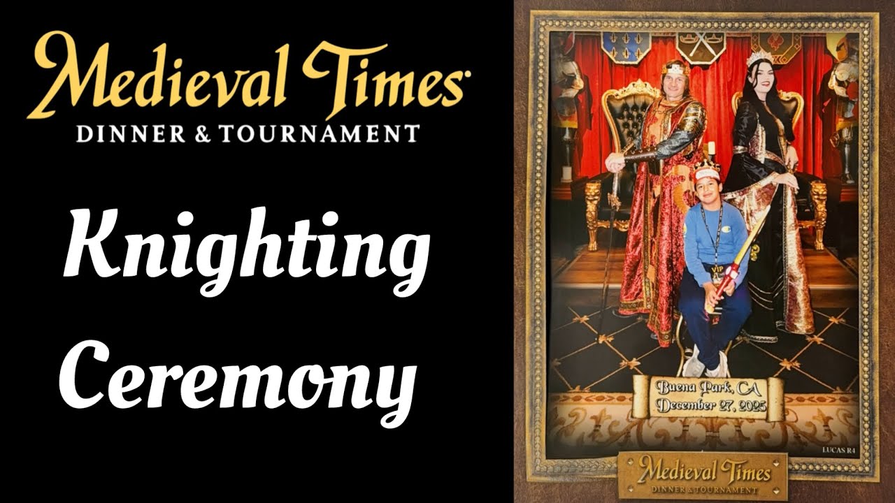 🔴 I Got Knighted! ⚔️ Medieval Times Knighting Ceremony
