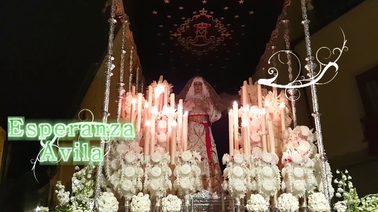 Esperanza con su marcha, Reina de Ávila, 2018 - Cantada por sus anderos.